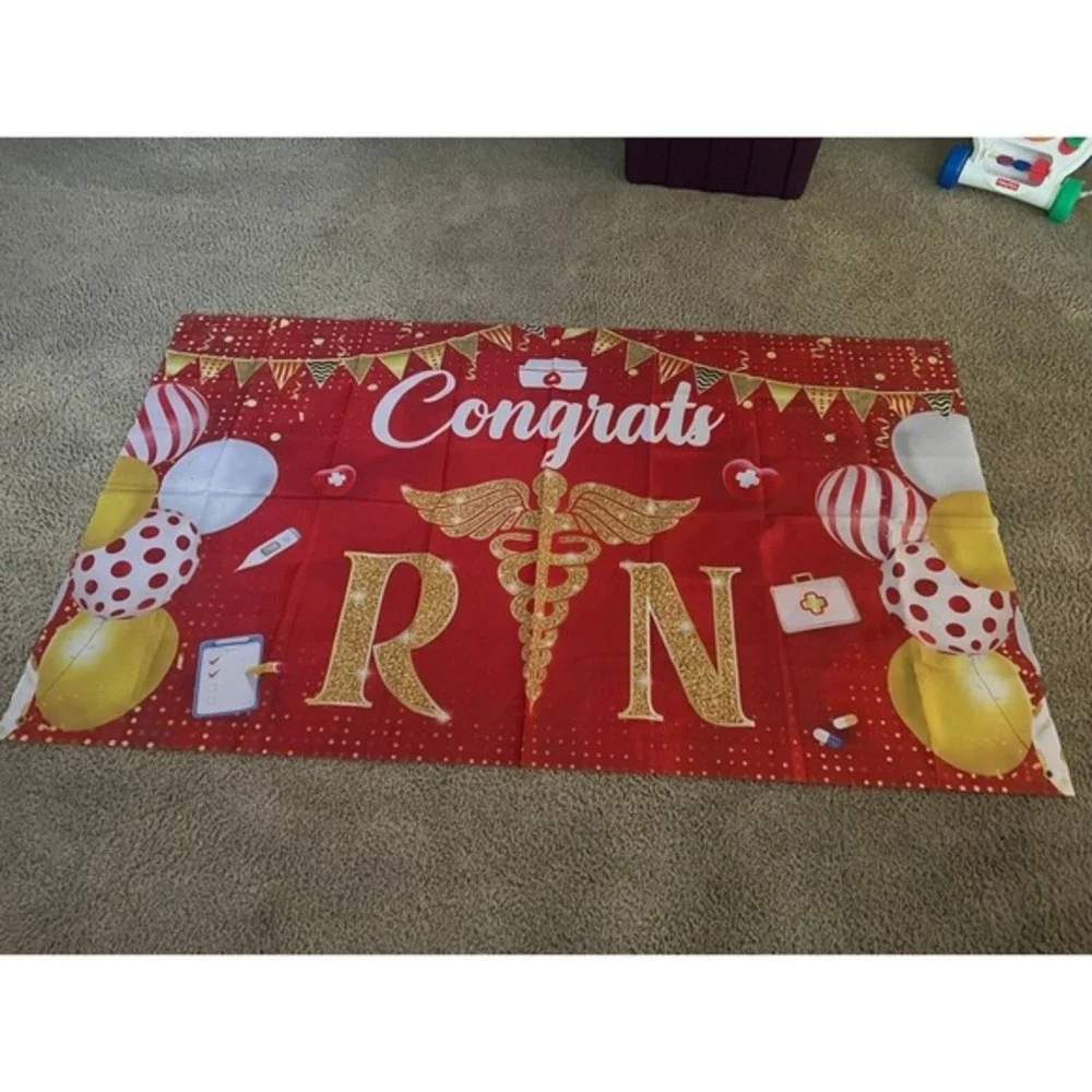 New KatchOn, RN Banner for Nurse Party Decorations - Large, 72x44 Inch | RN Grad